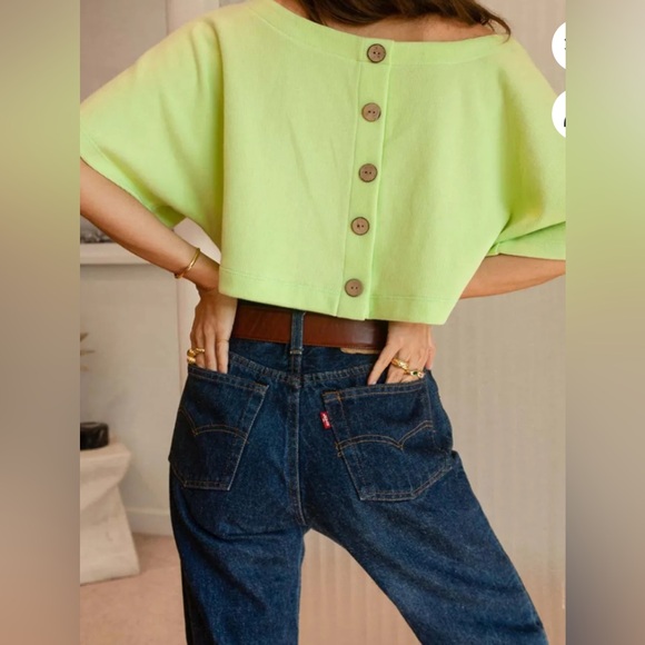 Jurate LA Monet Top in Sunlit Green NWT - Picture 1 of 12